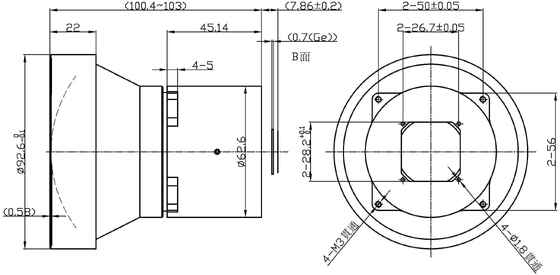 FWD-100 100mm F1.2 1280×1024@12μm LWIR Motorized Zoom Lens with 8-12 μm Wavelength for Thermal Imaging
