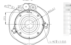 100 mm F1.2 1280×1024@12μm LWIR-Festfokus-Objektiv mit Germanium-zu-Chalcogenid-Upgrade für Wärmebildgebung