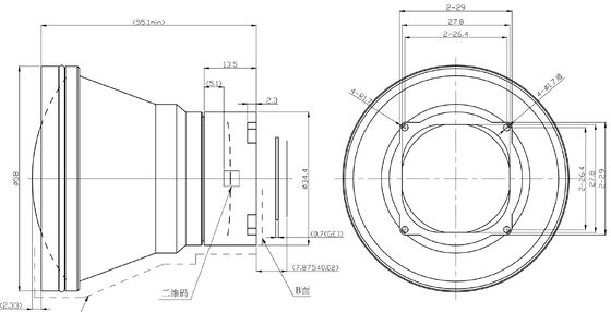 FWD-55 55mm F1.1 1280×1024@12μm LWIR Motorisiertes Zoomobjektiv