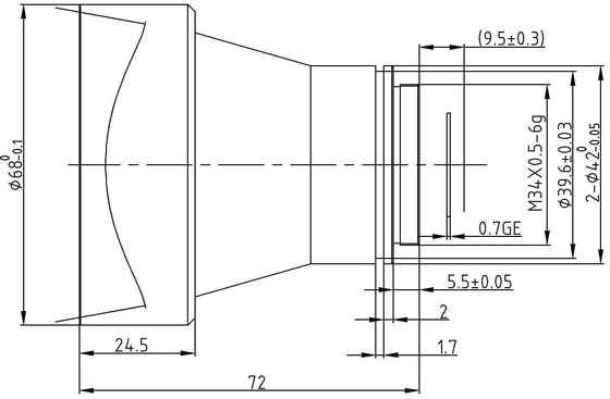 FWD-55 55mm F1.0 1280×1024@12μm LWIR Motorized Zoom Lens with 8-12 μm Wavelength for Thermal Imaging