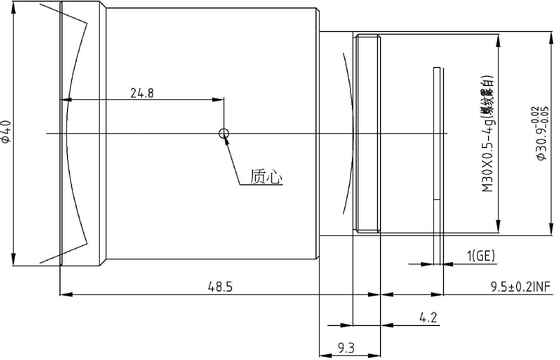 FWD-25 25mm F1.0 1280×1024@12μm LWIR Motorisiertes Zoomobjektiv mit 8-12 μm Wellenlänge für Wärmebildgebung